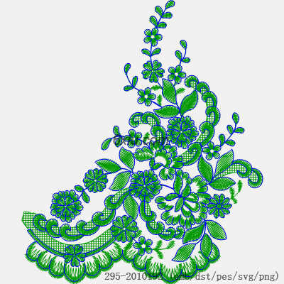 svg矢量绣花图下载