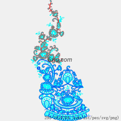 svg矢量绣花图下载