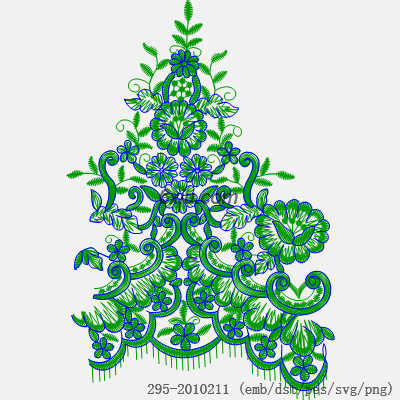 svg矢量绣花图下载