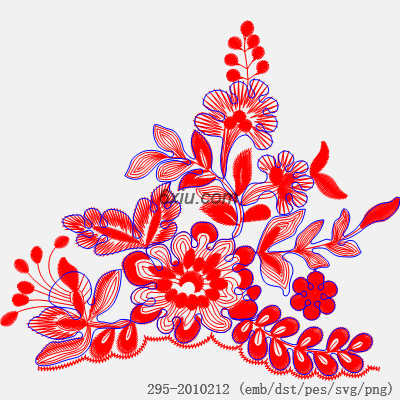 svg矢量绣花图下载