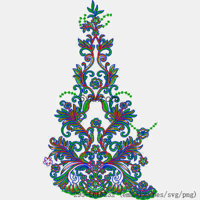 svg矢量绣花图下载