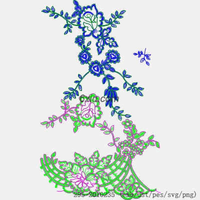 svg矢量绣花图下载