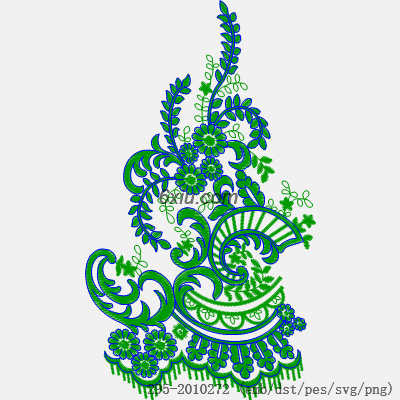 svg矢量绣花图下载