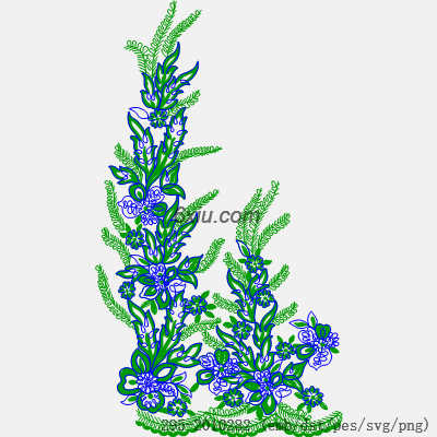svg矢量绣花图下载