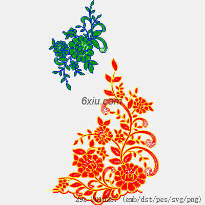 svg矢量绣花图下载