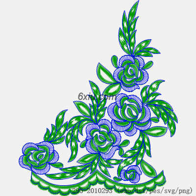 svg矢量绣花图下载