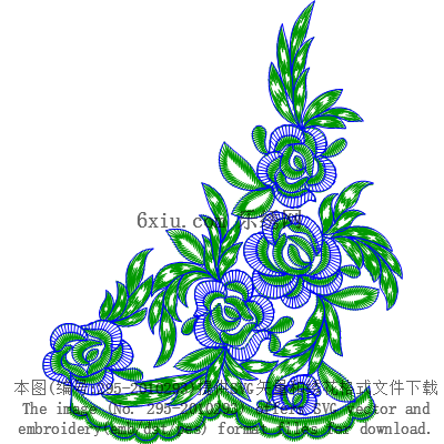 svg矢量绣花图下载