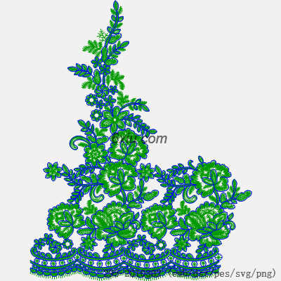 svg矢量绣花图下载