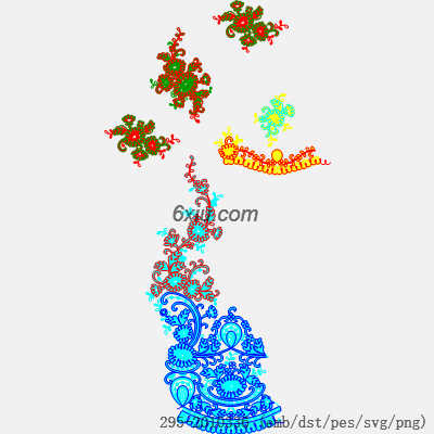 svg矢量绣花图下载