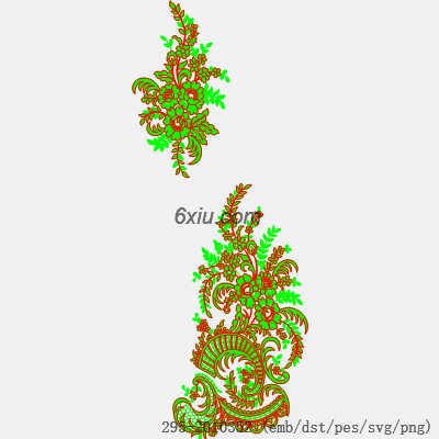 svg矢量绣花图下载