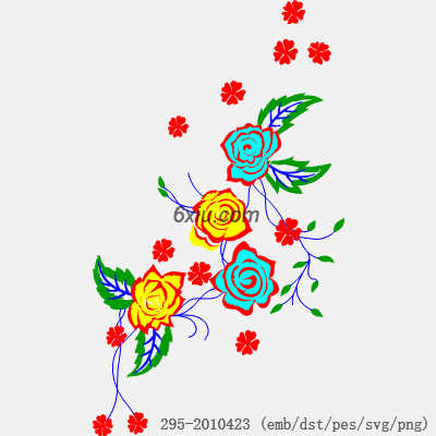 svg矢量绣花图下载