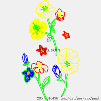 svg矢量绣花图下载