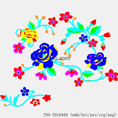svg矢量绣花图下载