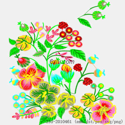 svg矢量绣花图下载