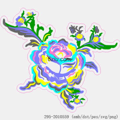 svg矢量绣花图下载