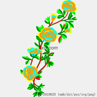 svg矢量绣花图下载
