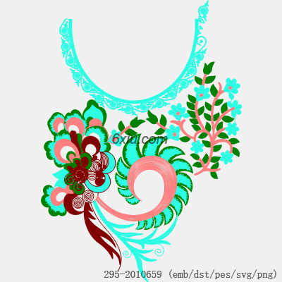 svg矢量绣花图下载