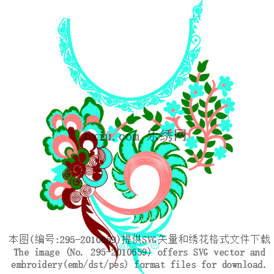 svg矢量绣花图下载