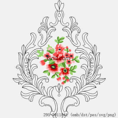 svg矢量绣花图下载