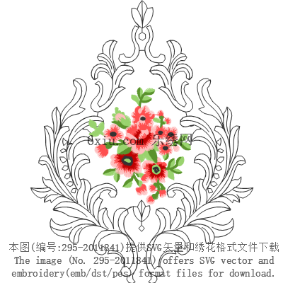 svg矢量绣花图下载