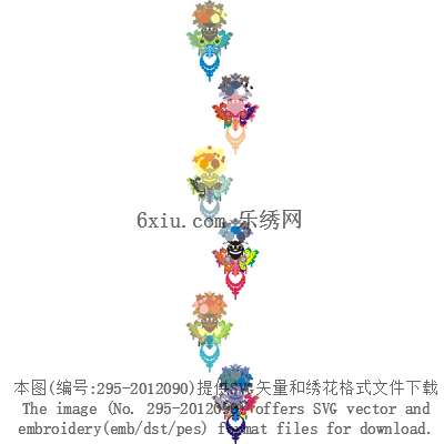 svg矢量绣花图下载