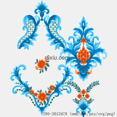 svg矢量绣花图下载