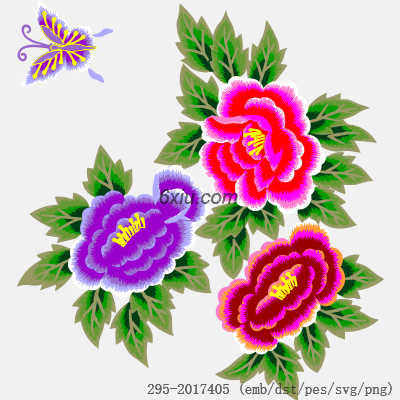 svg矢量绣花图下载