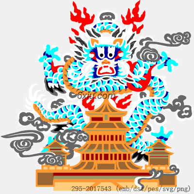 svg矢量绣花图下载