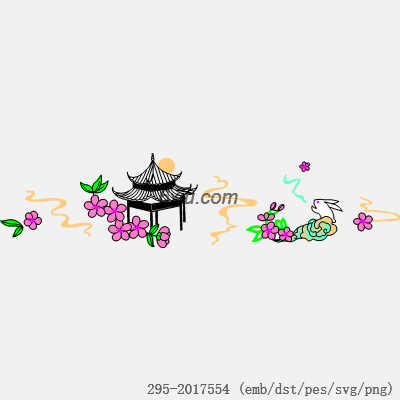 svg矢量绣花图下载