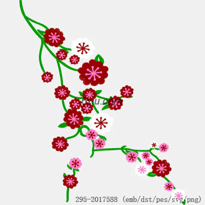 svg矢量绣花图下载