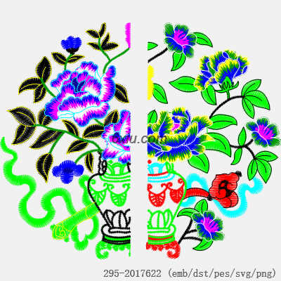 svg矢量绣花图下载