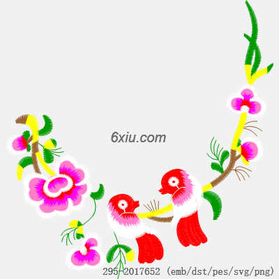 svg矢量绣花图下载