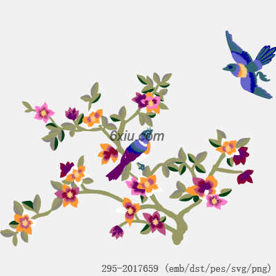 svg矢量绣花图下载