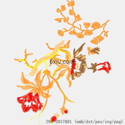 svg矢量绣花图下载