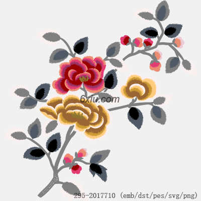 svg矢量绣花图下载