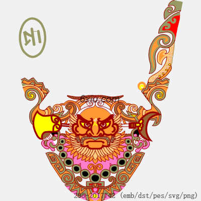 svg矢量绣花图下载