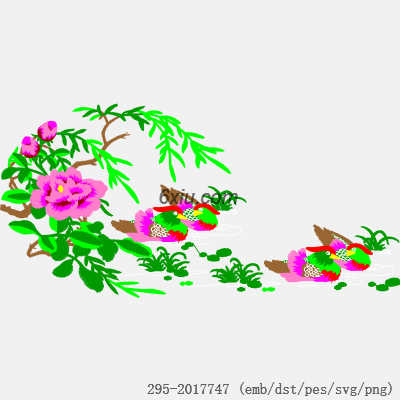 svg矢量绣花图下载
