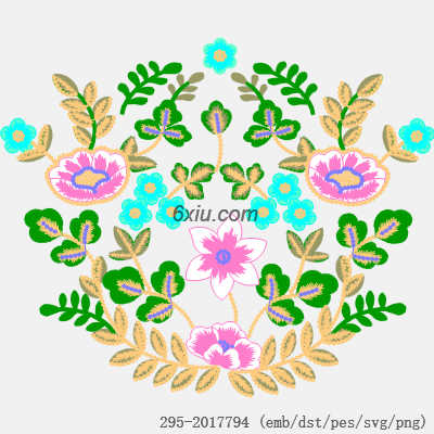 svg矢量绣花图下载