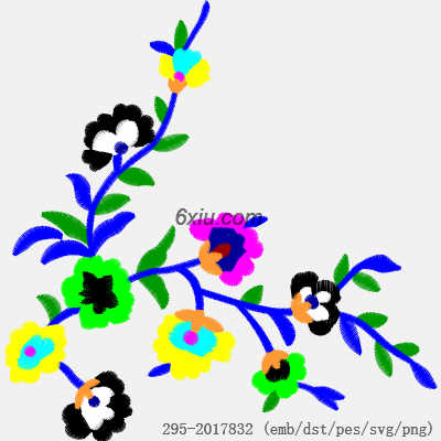 svg矢量绣花图下载