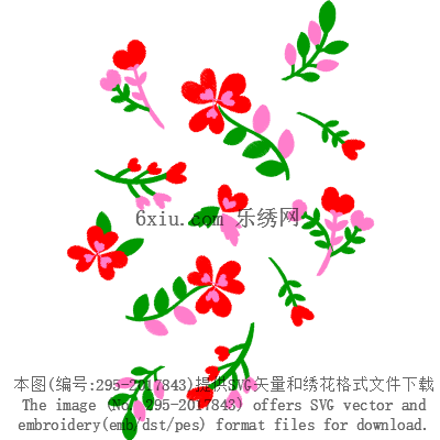 svg矢量绣花图下载