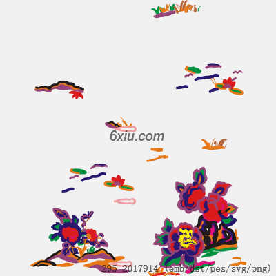 svg矢量绣花图下载