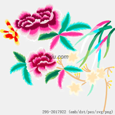 svg矢量绣花图下载