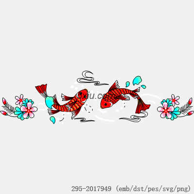 svg矢量绣花图下载