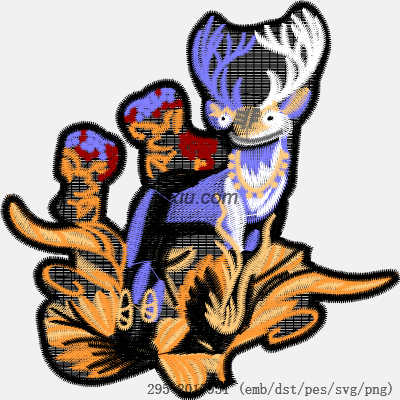 svg矢量绣花图下载