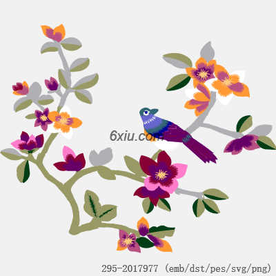 svg矢量绣花图下载