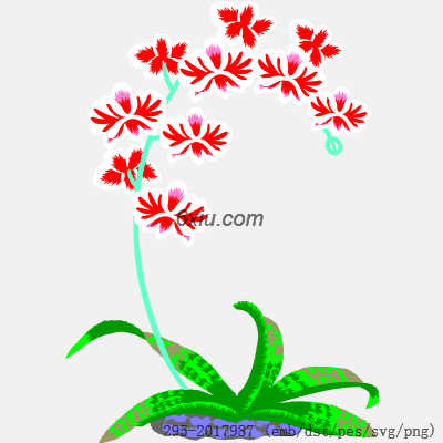 svg矢量绣花图下载