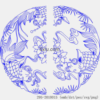 svg矢量绣花图下载