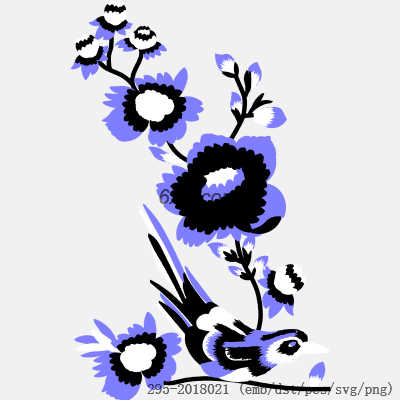 svg矢量绣花图下载