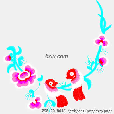 svg矢量绣花图下载