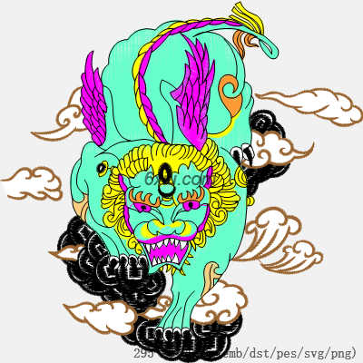 svg矢量绣花图下载